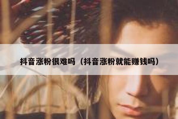 抖音涨粉很难吗（抖音涨粉就能赚钱吗） 第1张