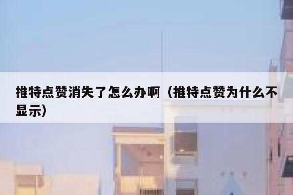 推特点赞消失了怎么办啊（推特点赞为什么不显示） 第1张