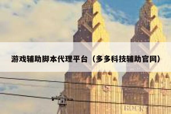 游戏辅助脚本代理平台（多多科技辅助官网） 第1张