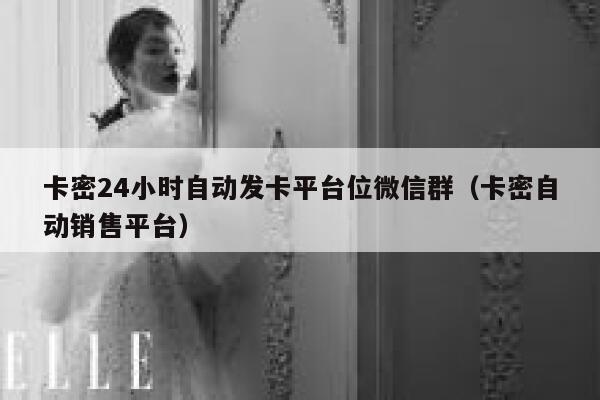 卡密24小时自动发卡平台位微信群（卡密自动销售平台） 第1张