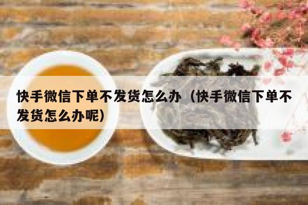 快手微信下单不发货怎么办（快手微信下单不发货怎么办呢） 第1张