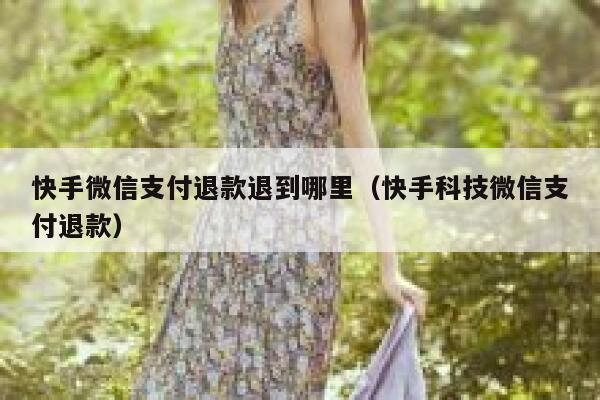 快手微信支付退款退到哪里（快手科技微信支付退款） 第1张