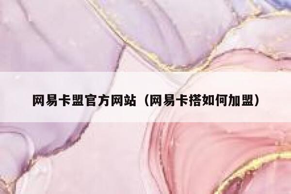 网易卡盟官方网站（网易卡搭如何加盟） 第1张