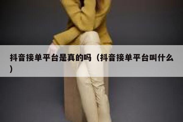 抖音接单平台是真的吗（抖音接单平台叫什么） 第1张