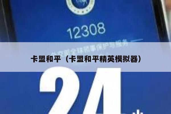 卡盟和平（卡盟和平精英模拟器） 第1张