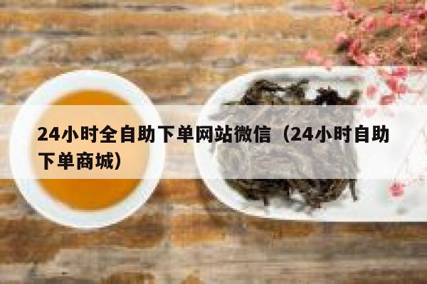 24小时全自助下单网站微信（24小时自助下单商城） 第1张