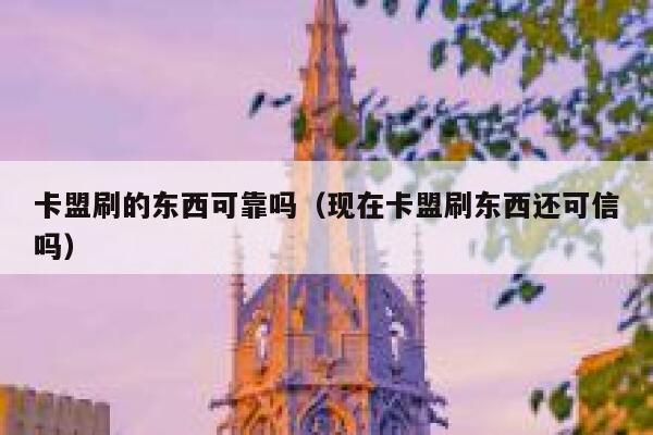 卡盟刷的东西可靠吗（现在卡盟刷东西还可信吗） 第1张