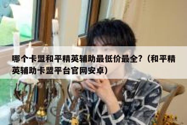 哪个卡盟和平精英辅助最低价最全?（和平精英辅助卡盟平台官网安卓） 第1张