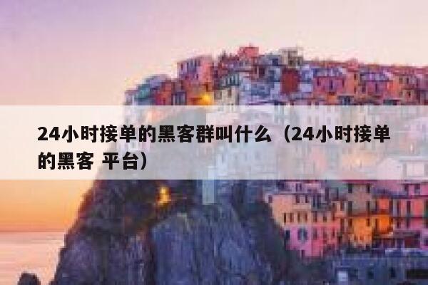 24小时接单的黑客群叫什么（24小时接单的黑客 平台） 第1张