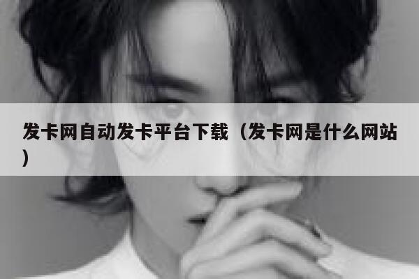 发卡网自动发卡平台下载（发卡网是什么网站） 第1张