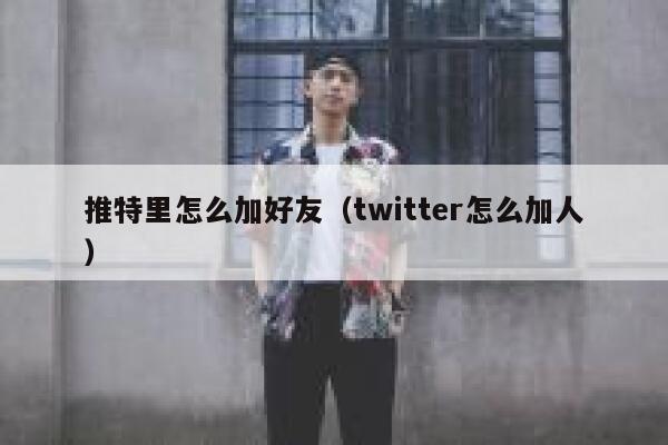 推特里怎么加好友(twitter怎么加人) 第1张 推特里怎么加好友(twitter怎么加人) 第1张