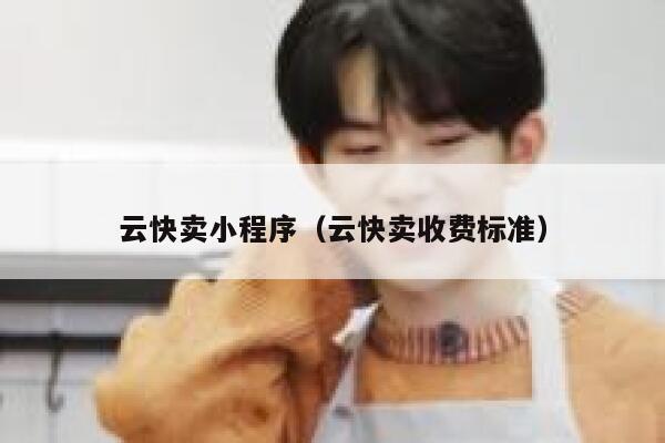 云快卖小程序（云快卖收费标准） 第1张