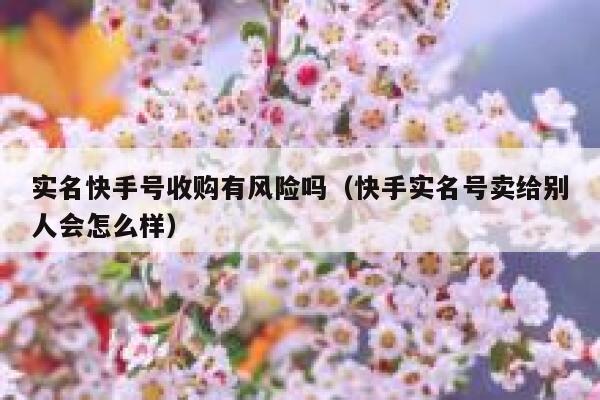 实名快手号收购有风险吗（快手实名号卖给别人会怎么样） 第1张