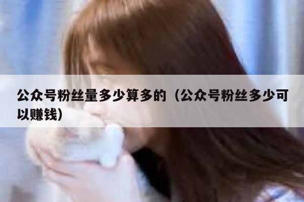 公众号粉丝量多少算多的（公众号粉丝多少可以赚钱） 第1张