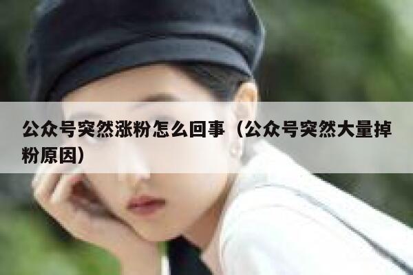 公众号突然涨粉怎么回事（公众号突然大量掉粉原因） 第1张