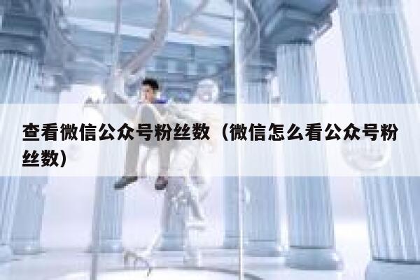 查看微信公众号粉丝数（微信怎么看公众号粉丝数） 第1张