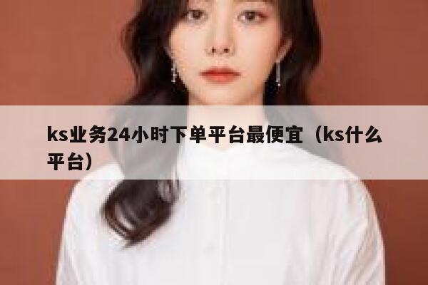 ks业务24小时下单平台最便宜（ks什么平台） 第1张
