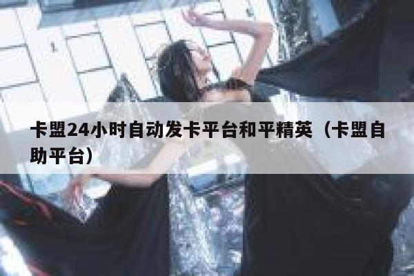 卡盟24小时自动发卡平台和平精英（卡盟自助平台） 第1张