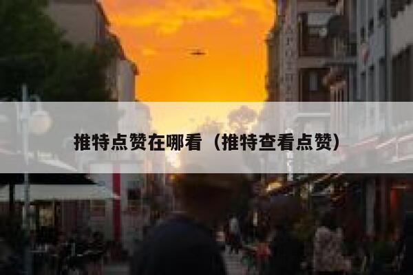 推特点赞在哪看（推特查看点赞） 第1张
