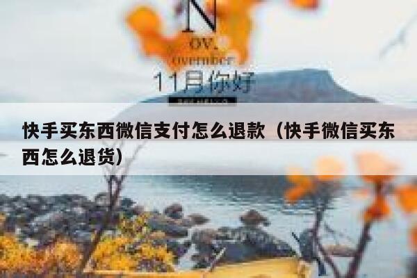快手买东西微信支付怎么退款（快手微信买东西怎么退货） 第1张