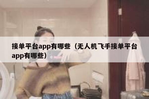 接单平台app有哪些（无人机飞手接单平台app有哪些） 第1张
