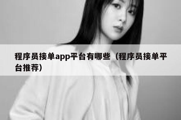 程序员接单app平台有哪些（程序员接单平台推荐） 第1张
