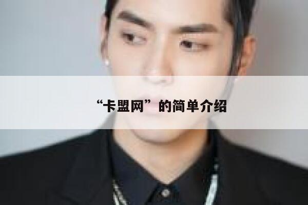 “卡盟网”的简单介绍 第1张