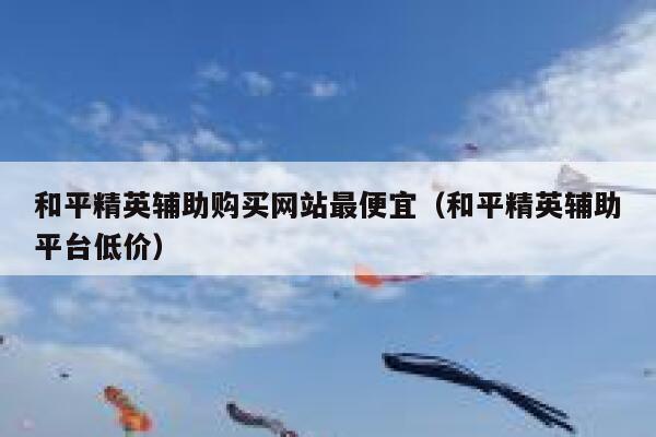和平精英辅助购买网站最便宜（和平精英辅助平台低价） 第1张