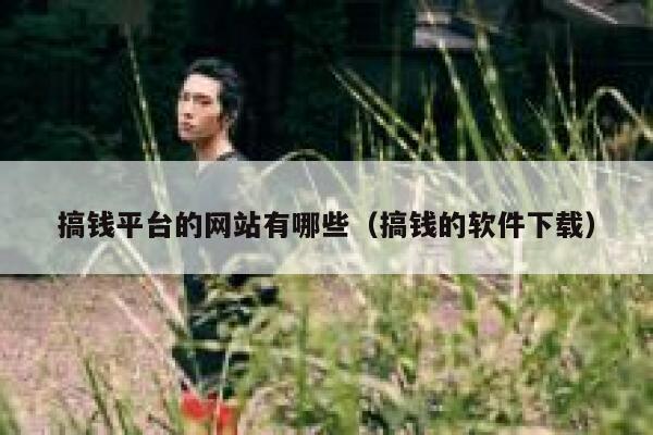 搞钱平台的网站有哪些（搞钱的软件下载） 第1张