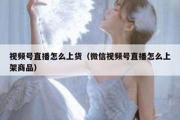 视频号直播怎么上货(微信视频号直播怎么上架商品) 第1张 视频号直播怎么上货(微信视频号直播怎么上架商品) 第1张