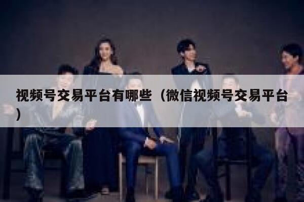 视频号交易平台有哪些(微信视频号交易平台) 第1张 视频号交易平台有哪些(微信视频号交易平台) 第1张