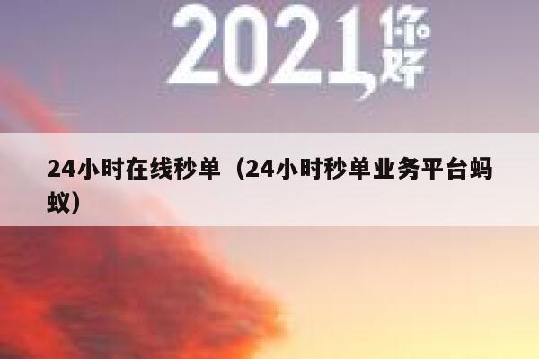 24小时在线秒单(24小时秒单业务平台蚂蚁) 第1张 24小时在线秒单(24小时秒单业务平台蚂蚁) 第1张