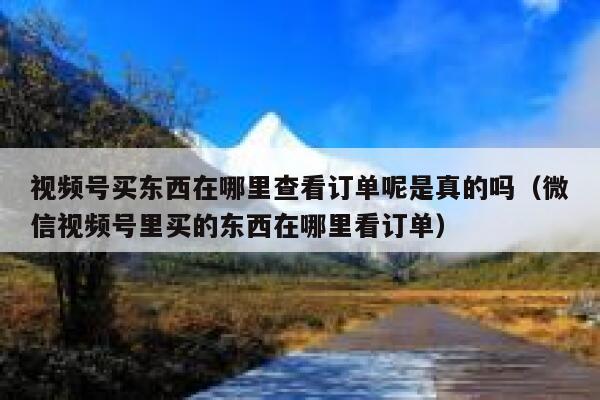 视频号买东西在哪里查看订单呢是真的吗（微信视频号里买的东西在哪里看订单） 第1张