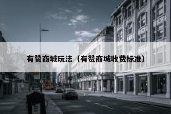 有赞商城玩法（有赞商城收费标准） 第1张