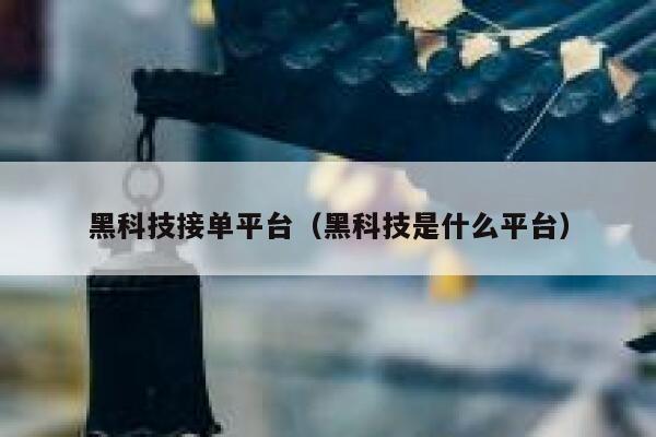 黑科技接单平台(黑科技是什么平台) 第1张 黑科技接单平台(黑科技是什么平台) 第1张