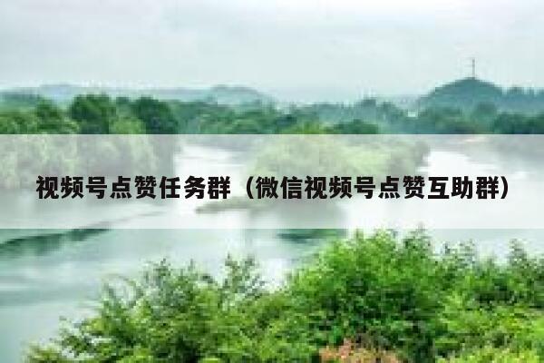 视频号点赞任务群（微信视频号点赞互助群） 第1张