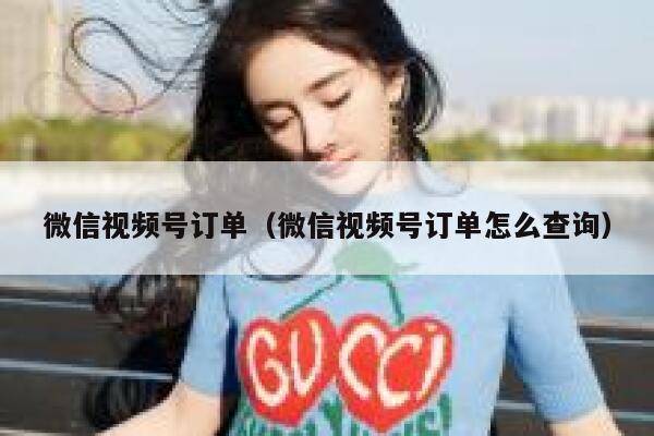 微信视频号订单(微信视频号订单怎么查询) 第1张 微信视频号订单(微信视频号订单怎么查询) 第1张