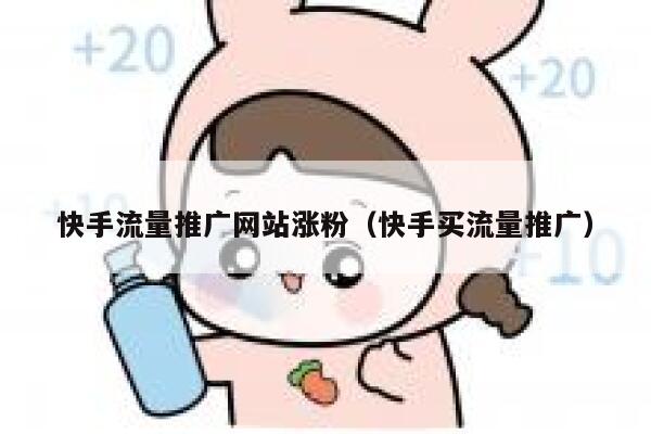 快手流量推广网站涨粉（快手买流量推广） 第1张