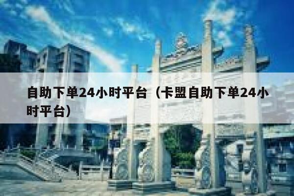 自助下单24小时平台（卡盟自助下单24小时平台） 第1张