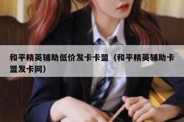 和平精英辅助低价发卡卡盟（和平精英辅助卡盟发卡网） 第1张