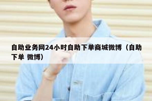 自助业务网24小时自助下单商城微博（自助下单 微博） 第1张