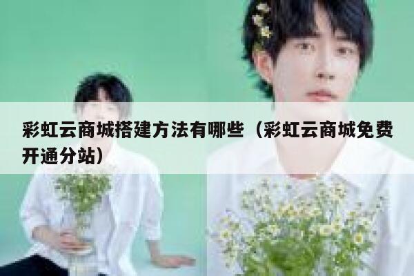 彩虹云商城搭建方法有哪些（彩虹云商城免费开通分站） 第1张