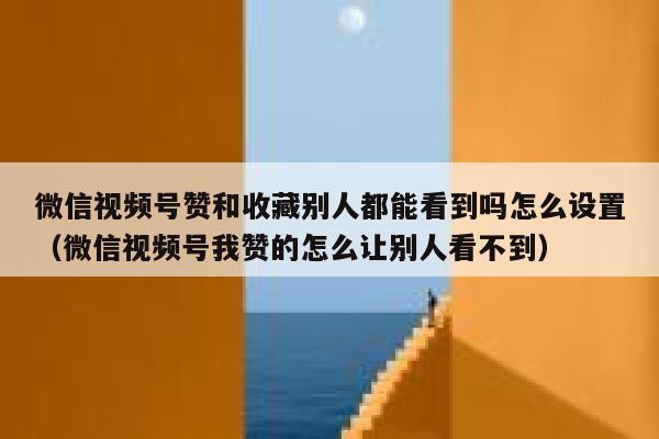微信视频号赞和收藏别人都能看到吗怎么设置（微信视频号我赞的怎么让别人看不到） 第1张