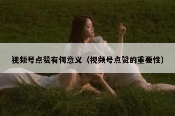 视频号点赞有何意义（视频号点赞的重要性） 第1张
