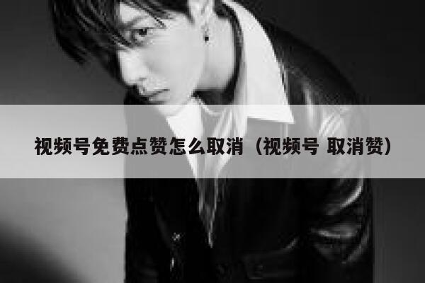 视频号免费点赞怎么取消（视频号 取消赞） 第1张