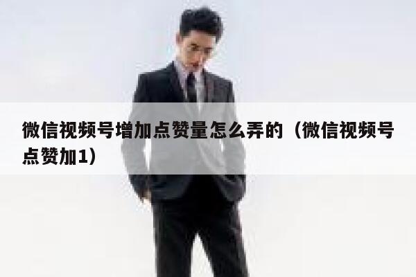 微信视频号增加点赞量怎么弄的（微信视频号点赞加1） 第1张