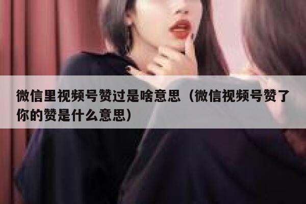 微信里视频号赞过是啥意思（微信视频号赞了你的赞是什么意思） 第1张