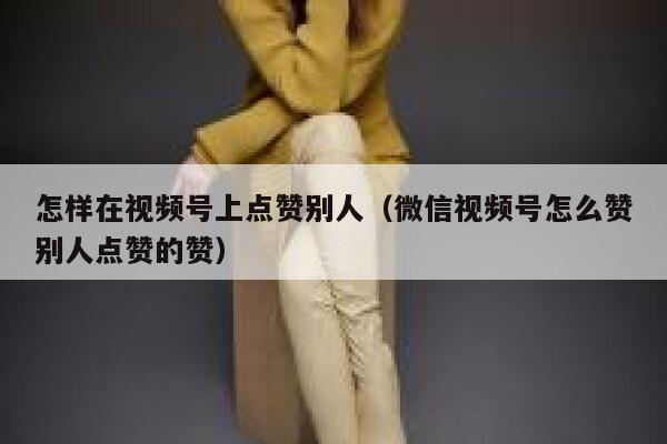 怎样在视频号上点赞别人（微信视频号怎么赞别人点赞的赞） 第1张