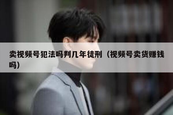 卖视频号犯法吗判几年徒刑（视频号卖货赚钱吗） 第1张