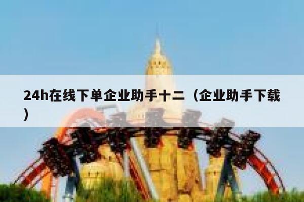 24h在线下单企业助手十二（企业助手下载） 第1张